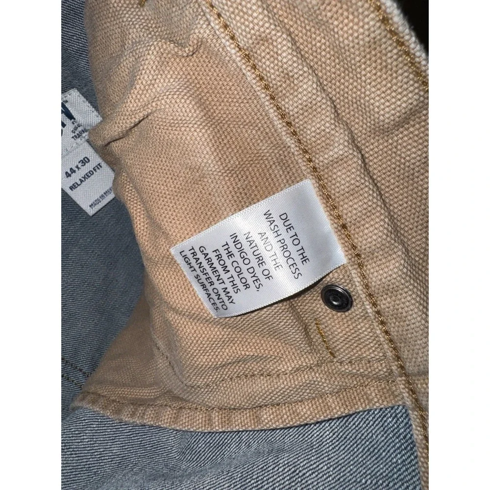 Duluth Trading Co Flex Ballroom Jeans Mens Size 44x29 Relaxed Fit HEMMED Read
